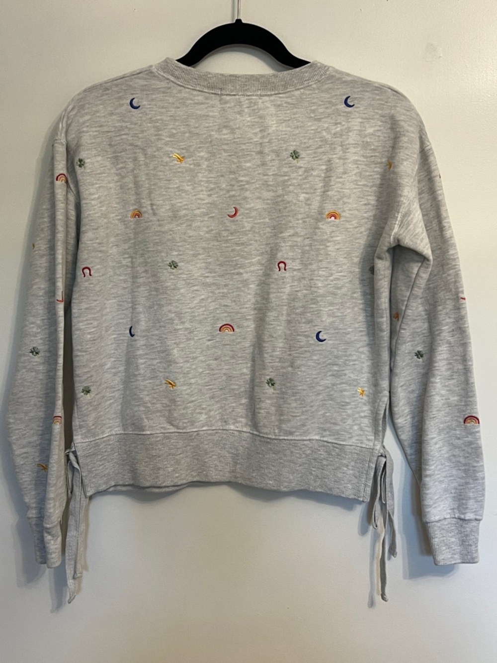 Marine Layer Nora Lucky Charms Side Tie Sweatshirt Small - Picture 8 of 12
